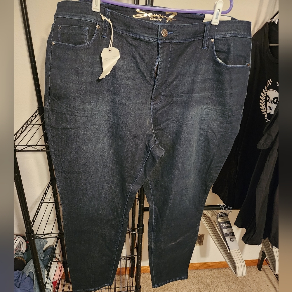 Seven7 Dark Size 26 Skinny Jeans